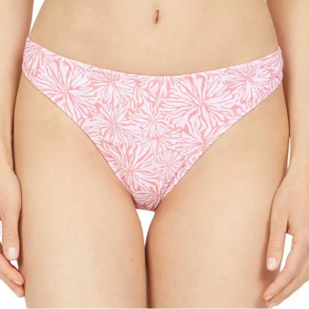 Southern Tide Bikini Bottom Conch Shell Coral Blossom Reversible Swim Sz L NWT
